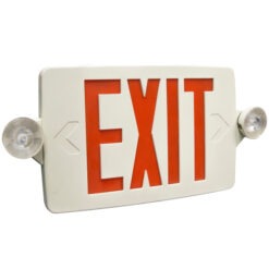 LED Exit Sign CTXTEU - Red Lens