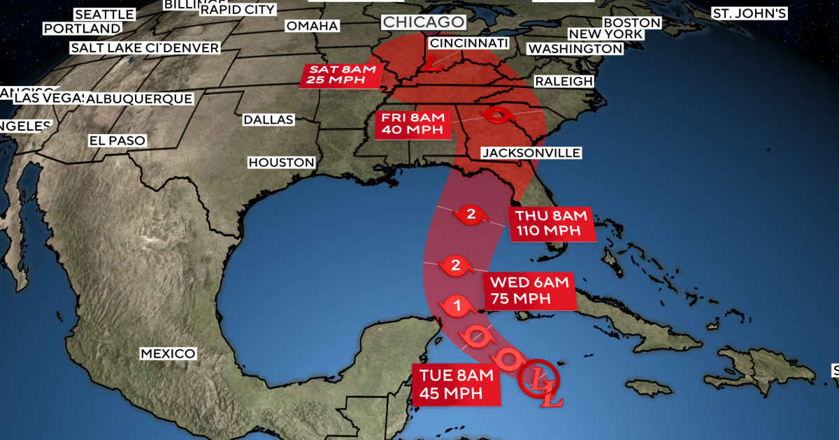 Supercharged Hurricanes Helene's path of U.S. travel.