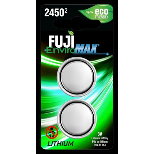 Fuji Lithium-ion Batteries, Two-coin size Li-Ion cells in blister packaging