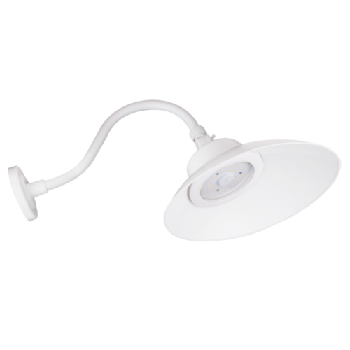 LED Gooseneck Light White Adjustable Shade