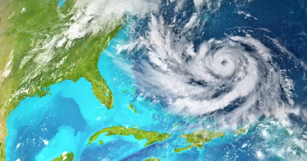 Atlantic Hurricane Satellite Image